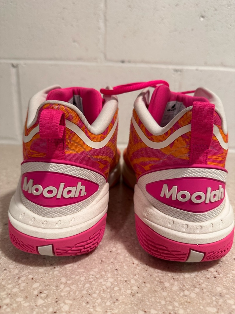 Moolah Neovolt Pro V2 Pink Orange White Basketball Shoes Women's Size 11 GUC - Picture 10 of 16